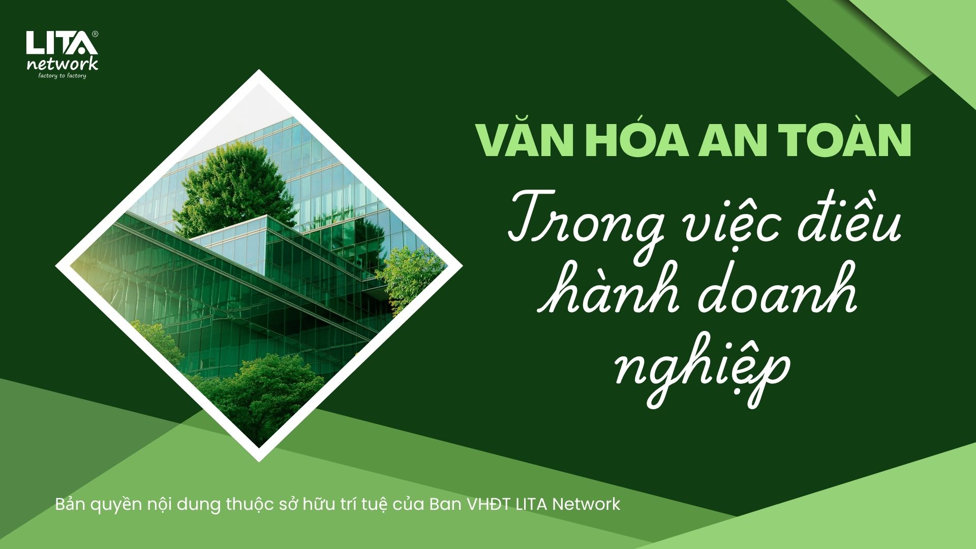Văn hóa an toàn trong điều hành doanh nghiệp